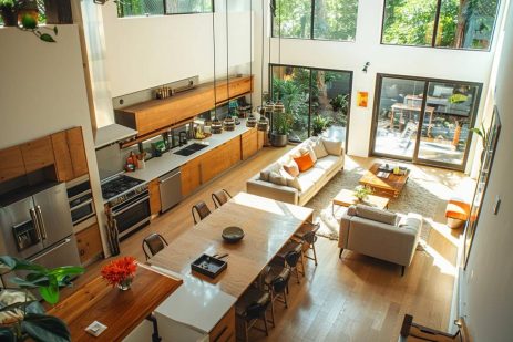 Salon cuisine et salle à manger dans une seule pièce ?